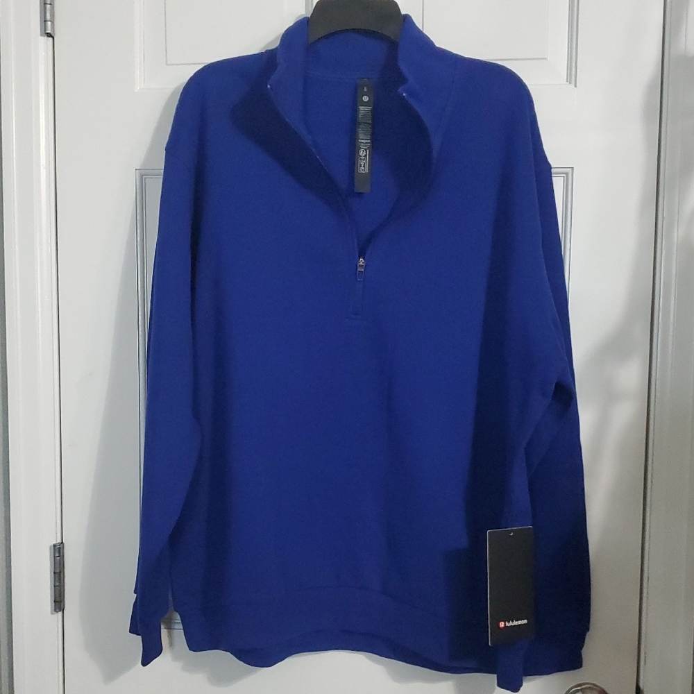 NWT Lululemon Steady State Half-Zip Mens XL Lark Blue